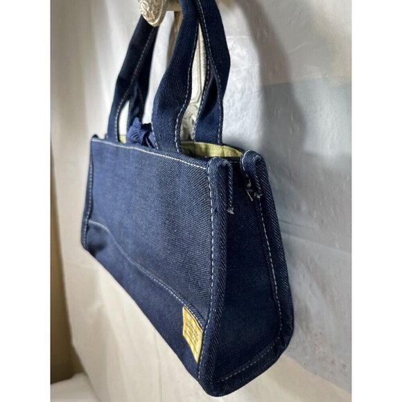 Giorgio Beverly Hills Blue Denim Mini Tote Bag - Picture 5 of 13